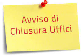 CHIUSURA UFFICI COMUNALI I GIORNI 24 E 31 DICEMBRE