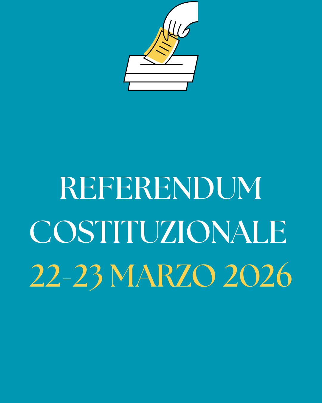 REFERENDUM POPOLARE CONFERMATIVO  DEL 22/23 MARZO 2026